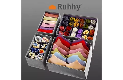 Organizér na spodní prádlo – sada 4 ks