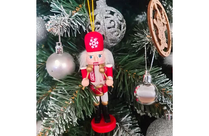 Set dřevěných louskáčků – Vánoční dekorace 5 ks