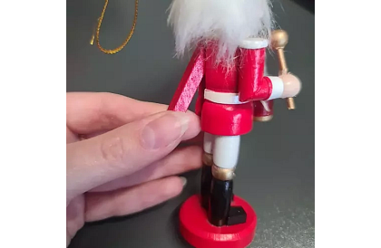 Set dřevěných louskáčků – Vánoční dekorace 5 ks