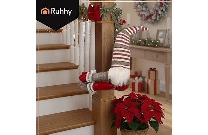 Vánoční trpaslík - skřítek 60 cm