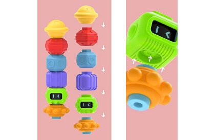 Smyslová flexibilní kostka – vzdělávací hračka pro děti