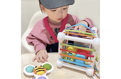 Smyslová flexibilní kostka – vzdělávací hračka pro děti