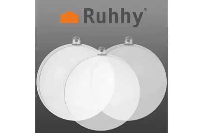 Průhledné koule skládací 12 ks – kreativní sada