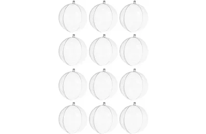 Průhledné koule skládací 12 ks – kreativní sada