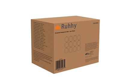 Průhledné koule skládací 12 ks – kreativní sada