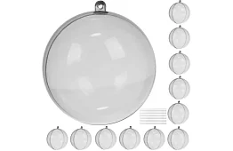 Průhledné koule skládací 12 ks – kreativní sada