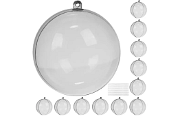 Průhledné koule skládací 12 ks – kreativní sada