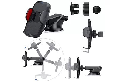 Držák telefonu do auta s přísavkou -  4 - 7 palců