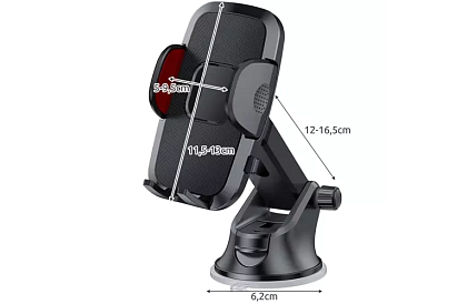 Držák telefonu do auta s přísavkou -  4 - 7 palců