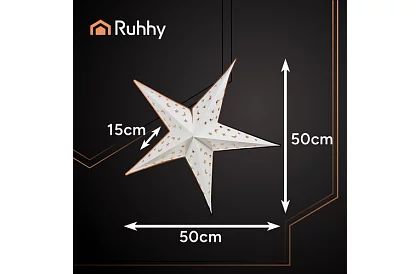 3D LED svítící hvězda - 50 cm