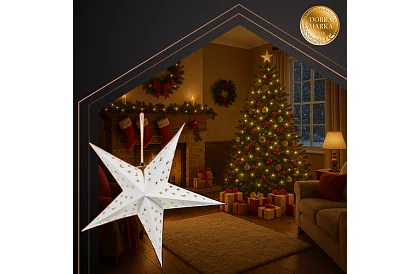 3D LED svítící hvězda - 50 cm