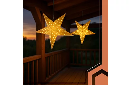 3D LED svítící hvězda - 50 cm