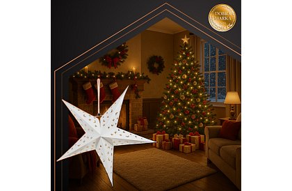 3D LED svítící hvězda - 50 cm