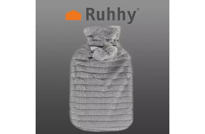 Termofor – zahřívací láhev s plyšovým obalem – 2 l