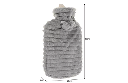 Termofor – zahřívací láhev s plyšovým obalem – 2 l