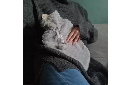 Termofor – zahřívací láhev s plyšovým obalem – 2 l