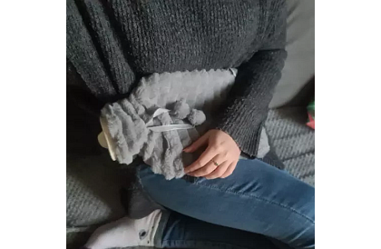 Termofor – zahřívací láhev s plyšovým obalem – 2 l