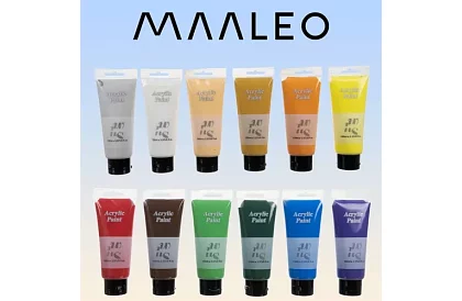 12 Akrylových barev -  každá po 100 ml