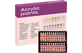 24 akrylových barev - každá po 12 ml