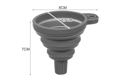 Univerzální skládací silikonový trychtýř
