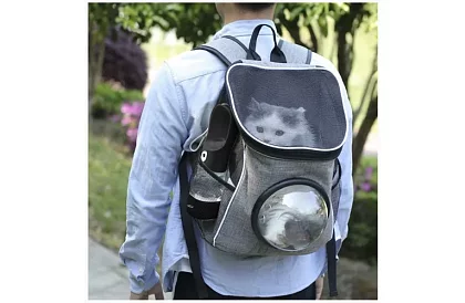 Cestovní láhev na vodu pro psy s miskou na pamlsky