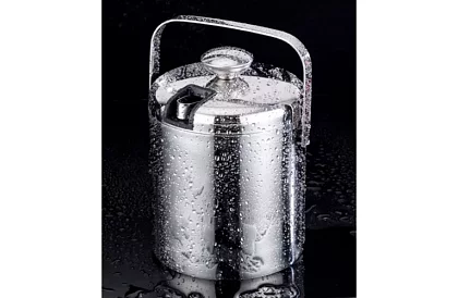 Zásobník na led 1,3 litrů – kbelík s víčkem a kleštěmi