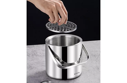 Zásobník na led 1,3 litrů – kbelík s víčkem a kleštěmi