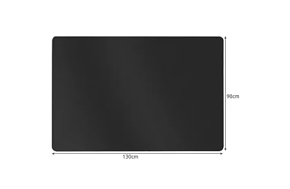 Ochranná podložka podlahy pod židli 90 × 130 cm – černá