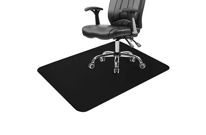 Ochranná podložka podlahy pod židli 90 × 130 cm – černá