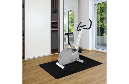 Ochranná podložka podlahy pod židli 90 × 130 cm – černá