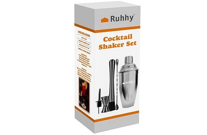 Nerezová barmanská sada – 6 ks