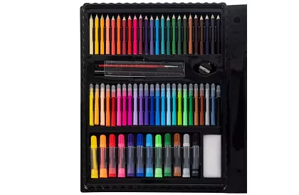 Výtvarná sada na malování - 208 kusů v pouzdře