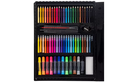 Výtvarná sada na malování - 208 kusů v pouzdře