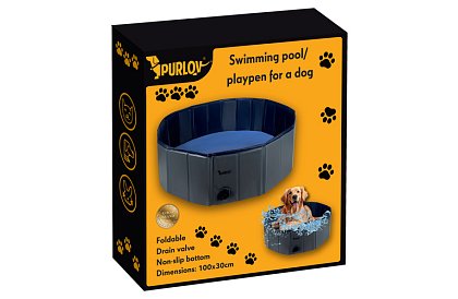 Skládací bazén pro psa - 100 x 30 cm