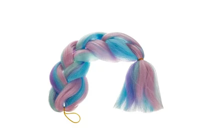 Syntetické ombre copánky na vlasy fialovo modré