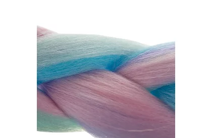 Syntetické ombre copánky na vlasy fialovo modré