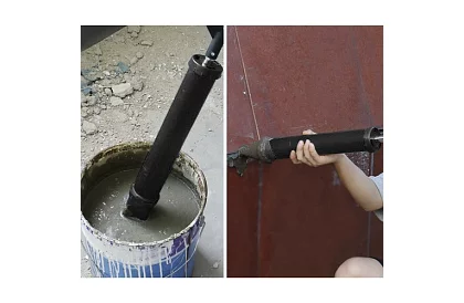 Ruční pumpa na stavební hmoty + 4 trysky