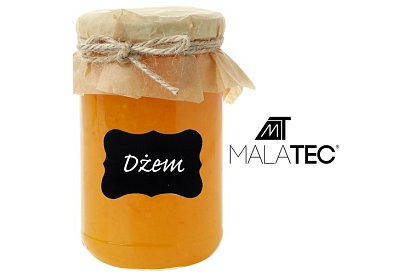 Samolepicí etikety 5 x 3,5 cm - černé - 24 ks