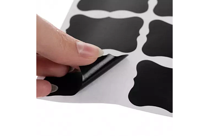 Samolepicí etikety 5 x 3,5 cm - černé - 24 ks