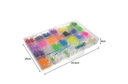 Gumičky na výrobu náramků XXL sada + tkalcovský stav