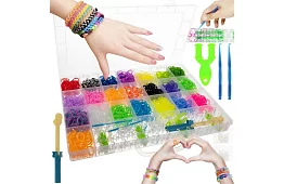 Gumičky na výrobu náramků XXL sada + tkalcovský stav