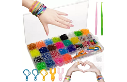 Gumičky na výrobu náramků – 1500 ks