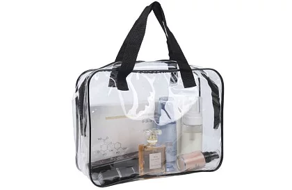 Průhledné kosmetické taštičky – sada 3 kusů