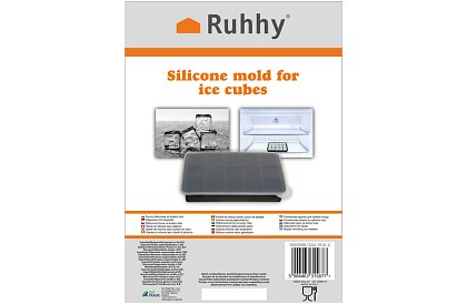 Silikonová forma na led s víčkem – ledník na 15 kostek ledu