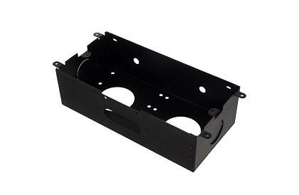 Vestavná výklopná zásuvka 3× 220 V – černá