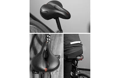 Cyklistické sedlo ACTIVE s větráním a vodotěsným potahem