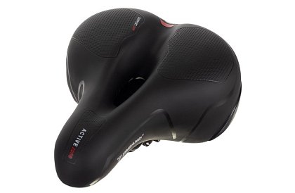 Cyklistické sedlo ACTIVE s větráním a vodotěsným potahem