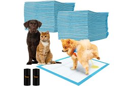 Absorpční hygienické podložky 50 ks – 60x60 cm + sáčky na exkrementy