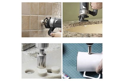 Diamantové vykružováky - sada 10 velikostí