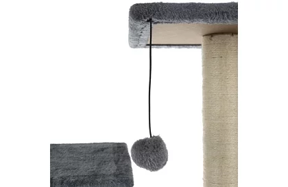 Šedé škrabadlo pro kočky - 71 x 44 x 34 cm